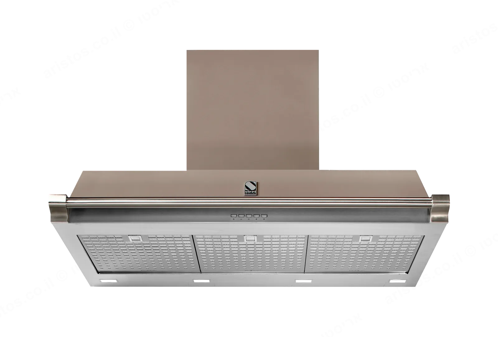 Steel קולט אדים 100 ס"מ סדרת Ascot תוצרת Steel דגם AKL100 גימור אבן — תמונה 3